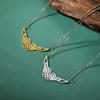 Celtic Heart Knot Necklace for Women Wing Pendant Stainless Steel Jewelry on the Neck Hollow out Accessories Wholesale 2026 New