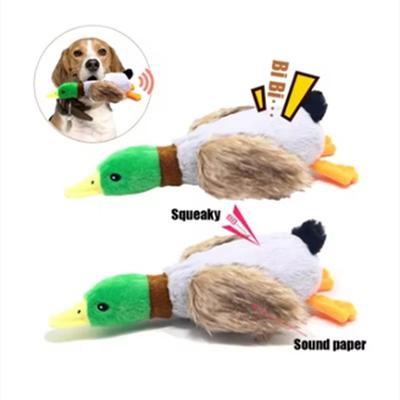 Niedliche Plüsch Enten Hunde Quietschspielzeug Lustiges Haustier Spiel Interaktives Kauspielzeug für Kleine Mittelgroße Hunde Haustierbedarf Zubehör