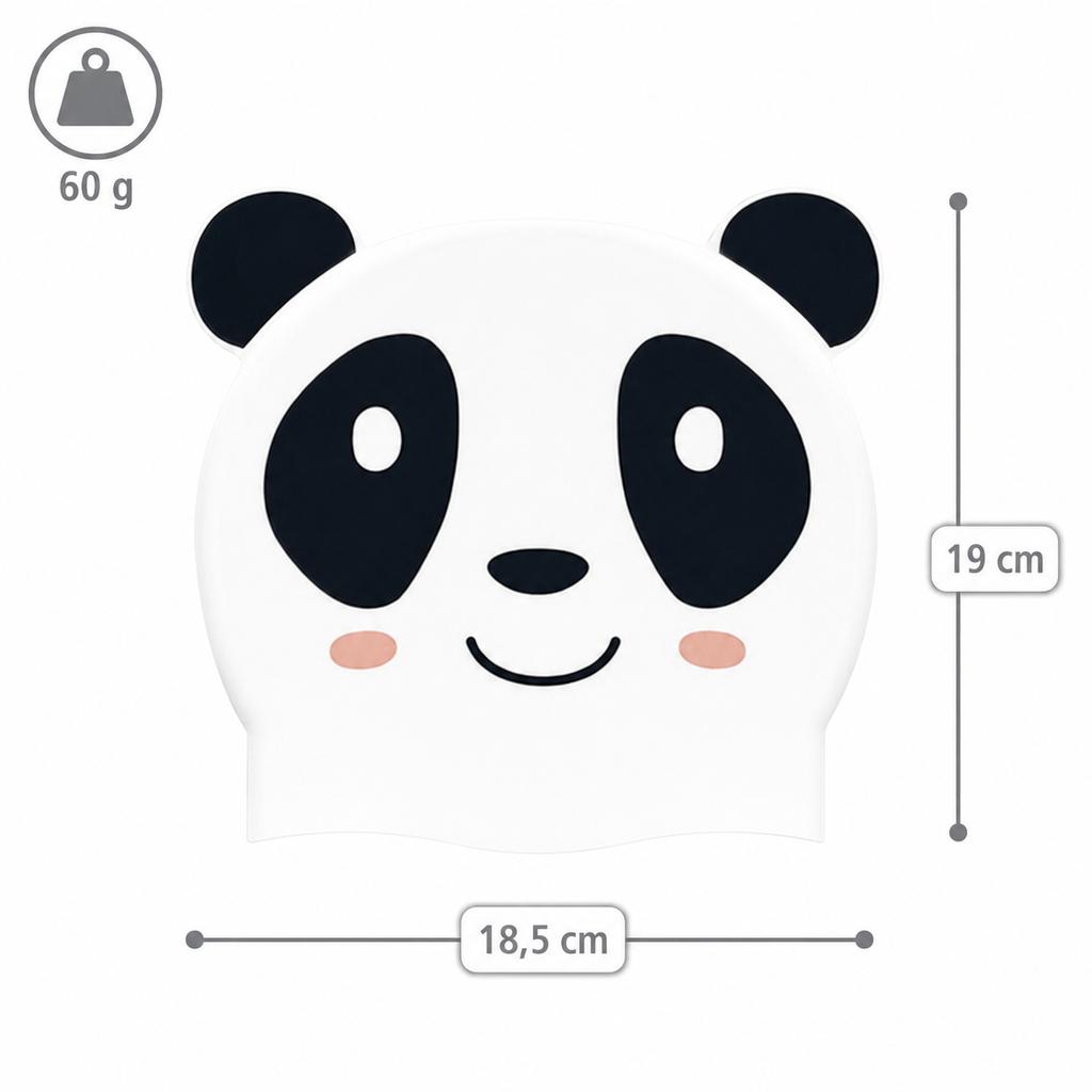 Bonnet en Silicone Aqua-Sport Junior Panda Blanc-Multi As8671 19.5X22.5Cm 50G