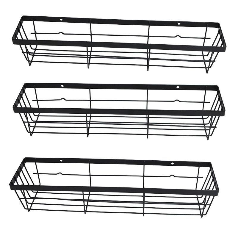 No Punching, Spice Storage Rack, Seasoning Product Rack, Seasoning Bottle Can, Oil Bottle Wall-mounted Iron Wire Material, Household