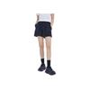 Anta Solid Color Elastic Waist Woven Breathable Shorts Women Shorts Black 962228316-3