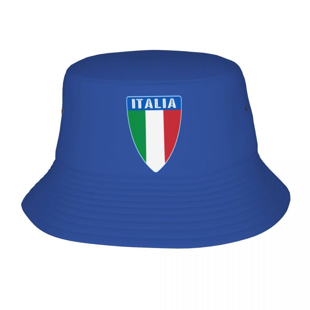 Woman Bucket Hats Italia Vocation Getaway Headwear Foldable Outdoor Sport Fishing Fisherman Hats Italy Italian Flag Bob Hat