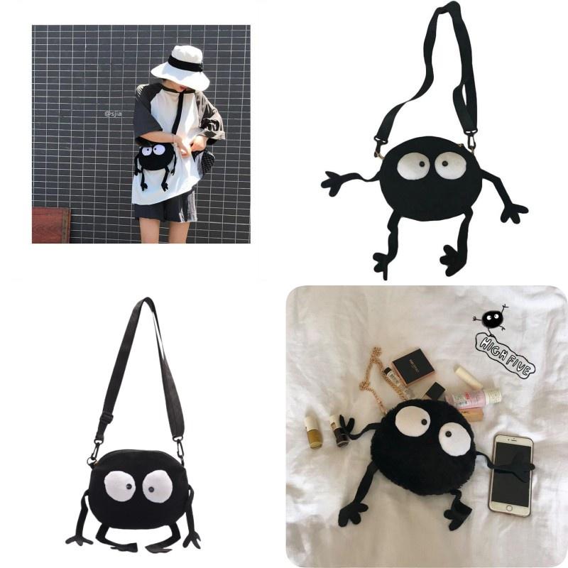 2020 New Style Funny Canvas Mini Bag For Women, Cute Shoulder Crossbody Round Bag