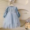 Autumn New Girls' Birthday Dress Mesh Dress Princess Dress