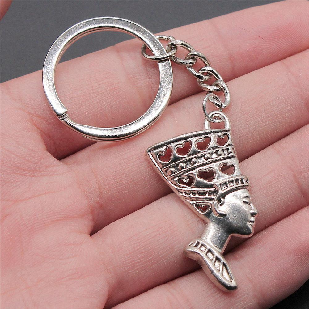 Pharaoh Chief Egyptian Amulet Keychain for Office Workers New Arrival Initial Graduation Gift Casual Accessory