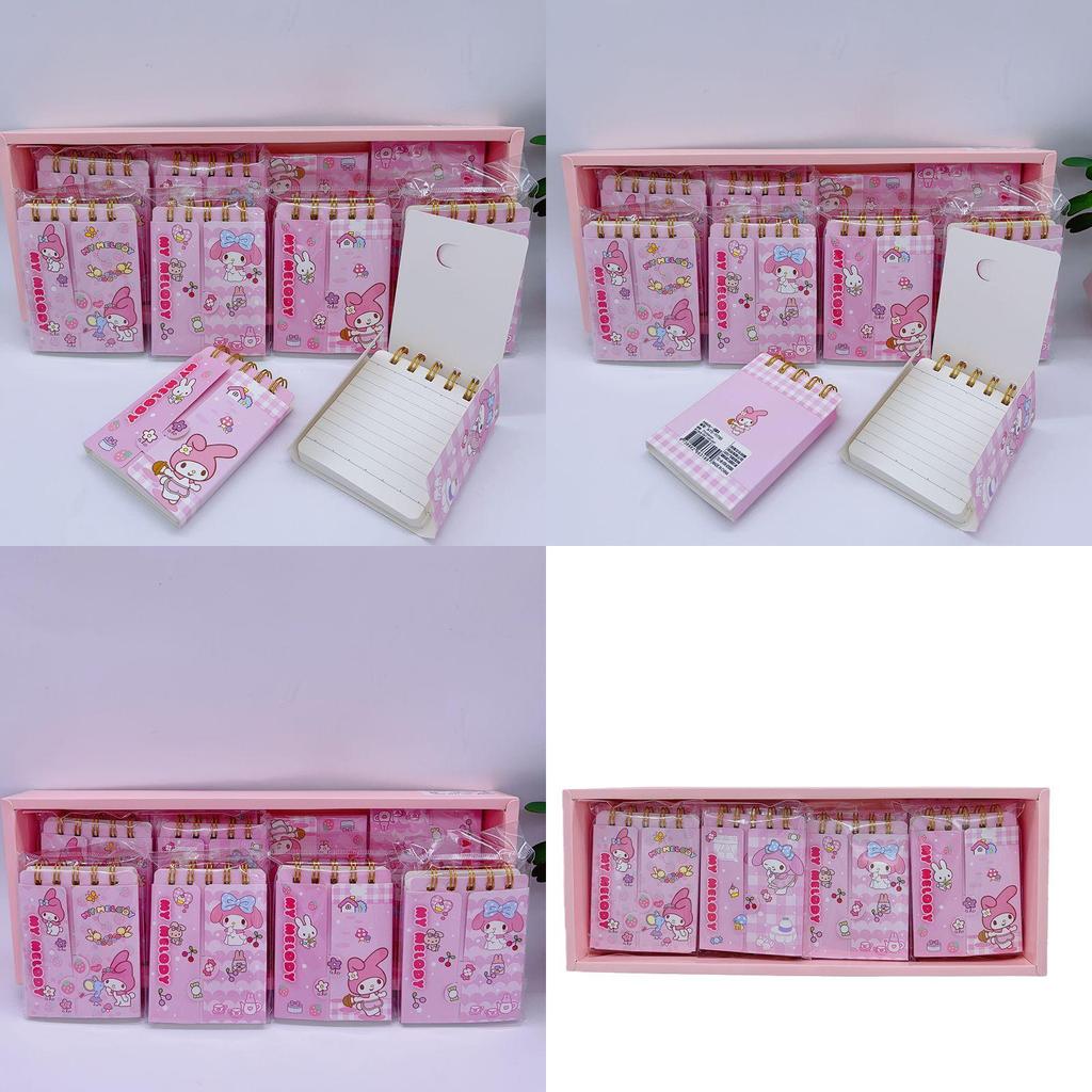 Niedliches Cartoon A7 Spiralnotizbuch für Studenten Tragbar und Überraschungs-Schreibwarengeschenk