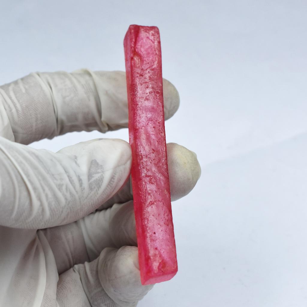 35 Ct Dyed Raw Red Ruby Rough Natural Uncut CERTIFIED Loose Gemstone