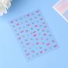 Pink Butterfly Butterfly Bow Nail Stickers Shiny Laser 3D Butterflies Nail Decals Adhesive Butterfly
