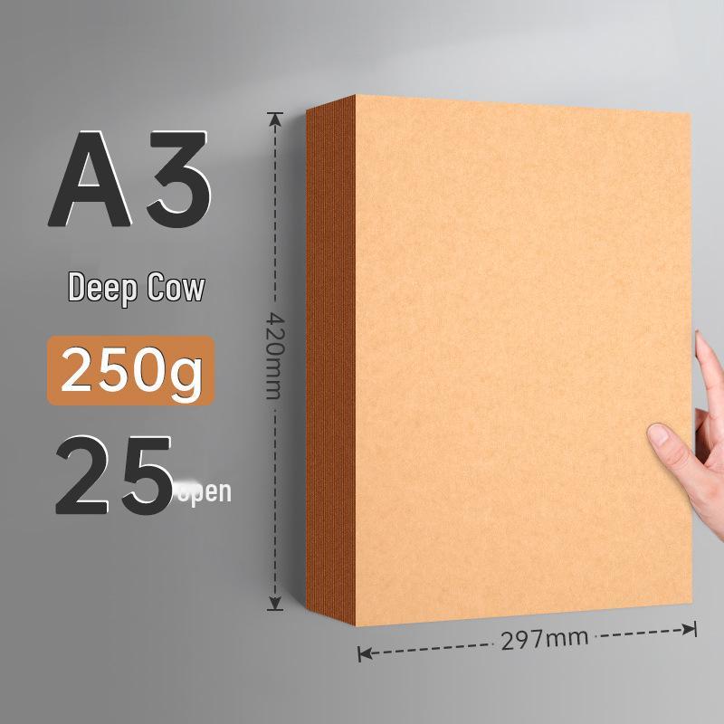 A4 300g Thick Kraft Paper for DIY Projects, Binding, and Printable Covers