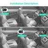 Car Rear Baby Monitor 4.3'' Car Monitor With Camera Night Vision Wide-Angle Real-Time Baby Monitoring Stable Mounting