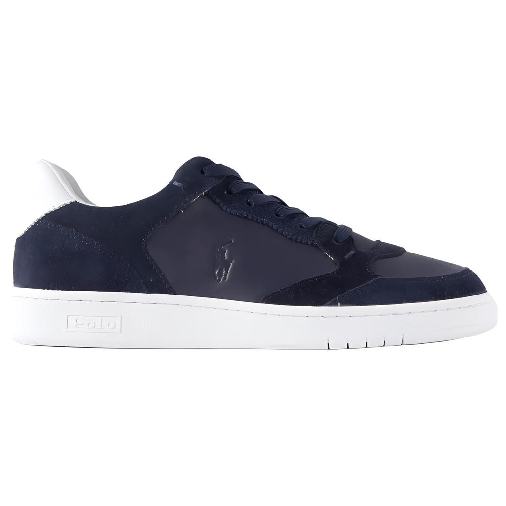 Polo Ralph Lauren Suede Logo Low-Top Sneakers Men Sneakers Navy-Blue 809931241002