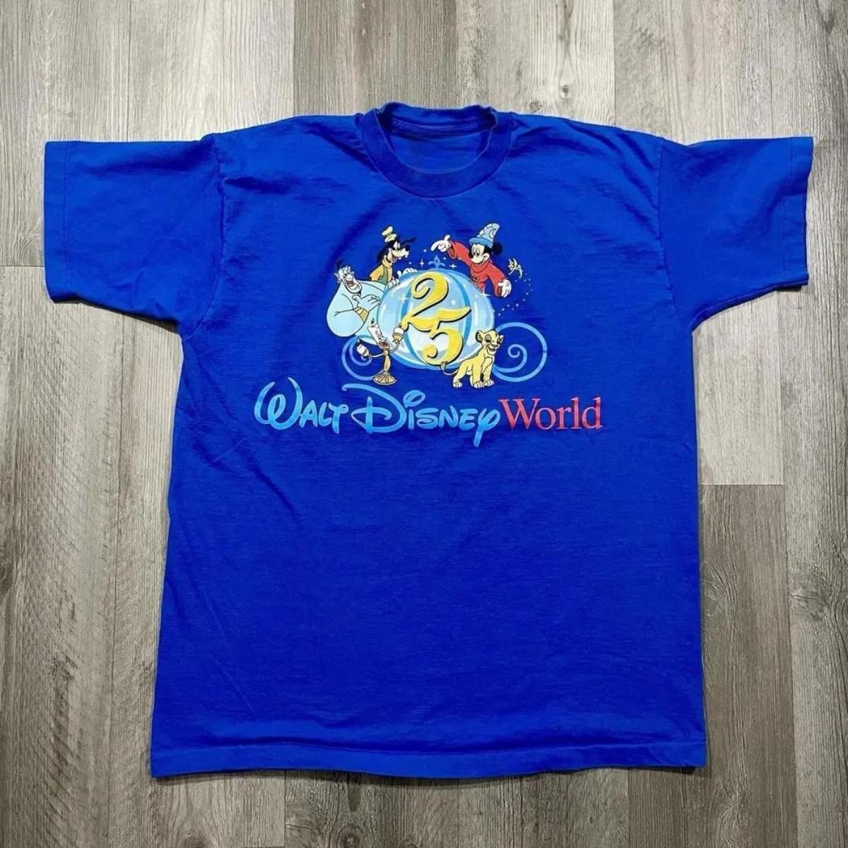 

Vintage 1997 Walt Disney 25th Anniversary Exclusive T-shirt S разноцветный