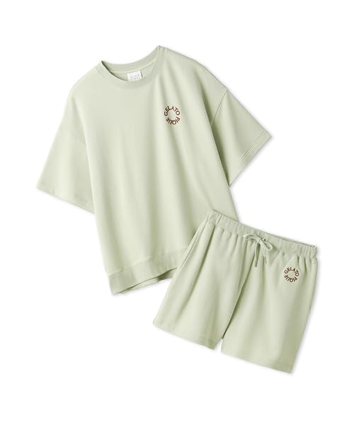 Gelato Pique Fleece Logo Pullover Shorts Set & (PWCT244216GRNF)