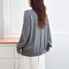Plus Size Women Long Sleeve Knit Cardigan Sweater With Heart Button