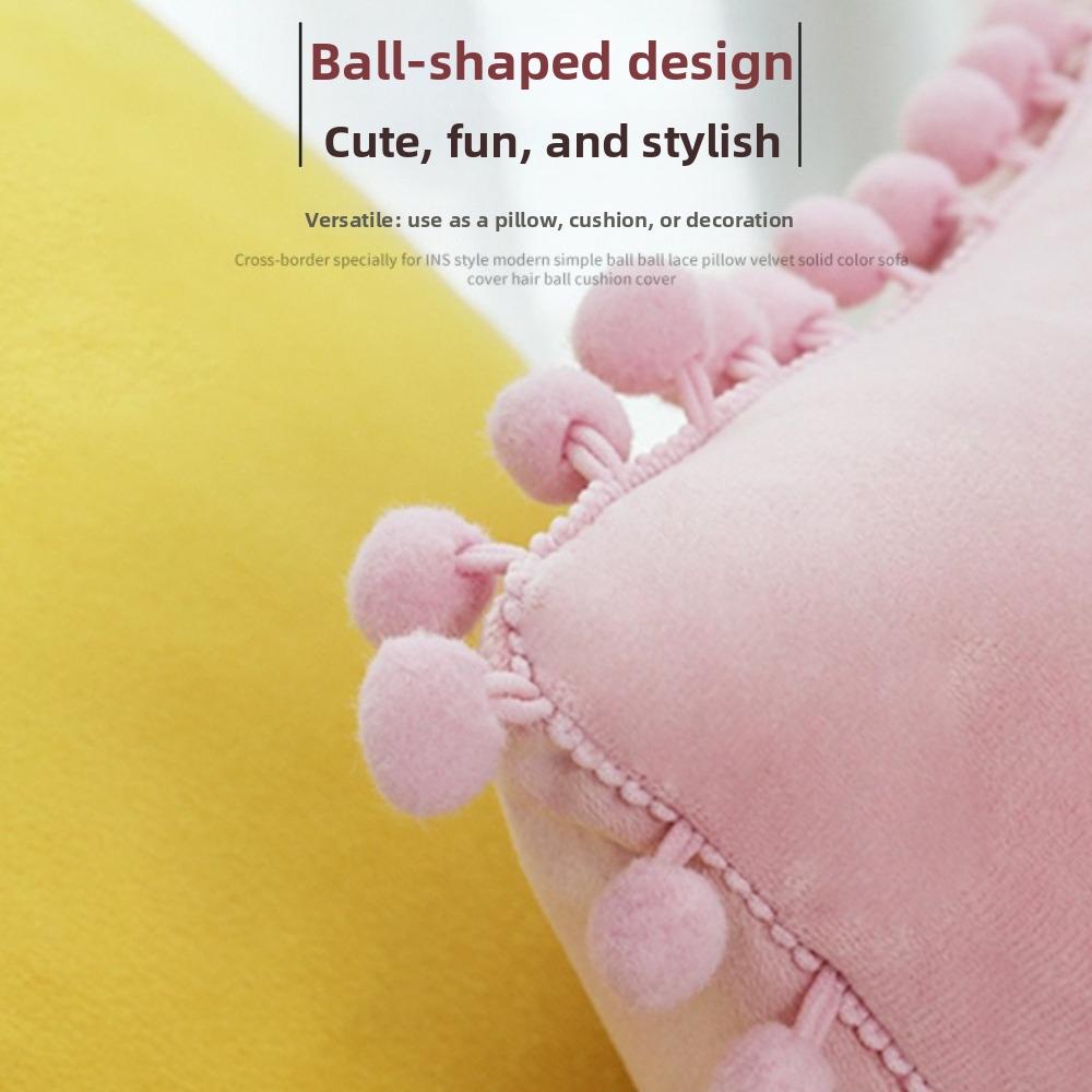 Square Shape Throw Pillow Covers Plush Material Decorative Pillow Cover  for Sofa Decor