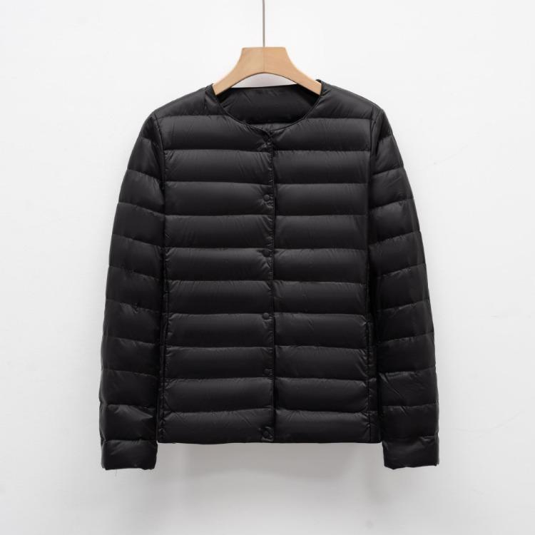 

Light Warm Slim Women Short Down Jacket Stylish Cotton Fit for Middle Aged and Elderly XXXXL чорний