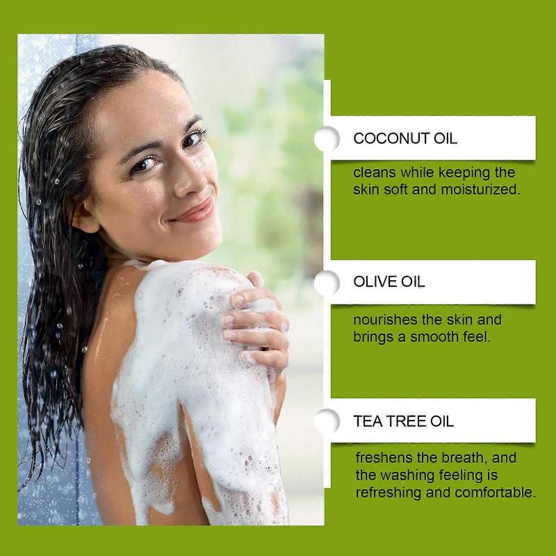 1-5x Teebaumseife Antifungal Antibakterielle Behandlung für Gesicht & Körper Akne, Fußpilz, Tinea, Follikulitis Ringelflechte Jock Itch