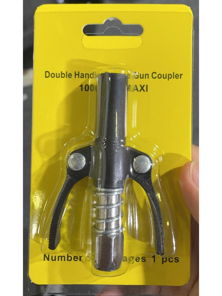 High-Pressure Self-Locking Flat Nozzle Grease Gun Coupler