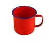 OLOEY Vintage Enamel Mugs (Pack of 3) with Lanyard