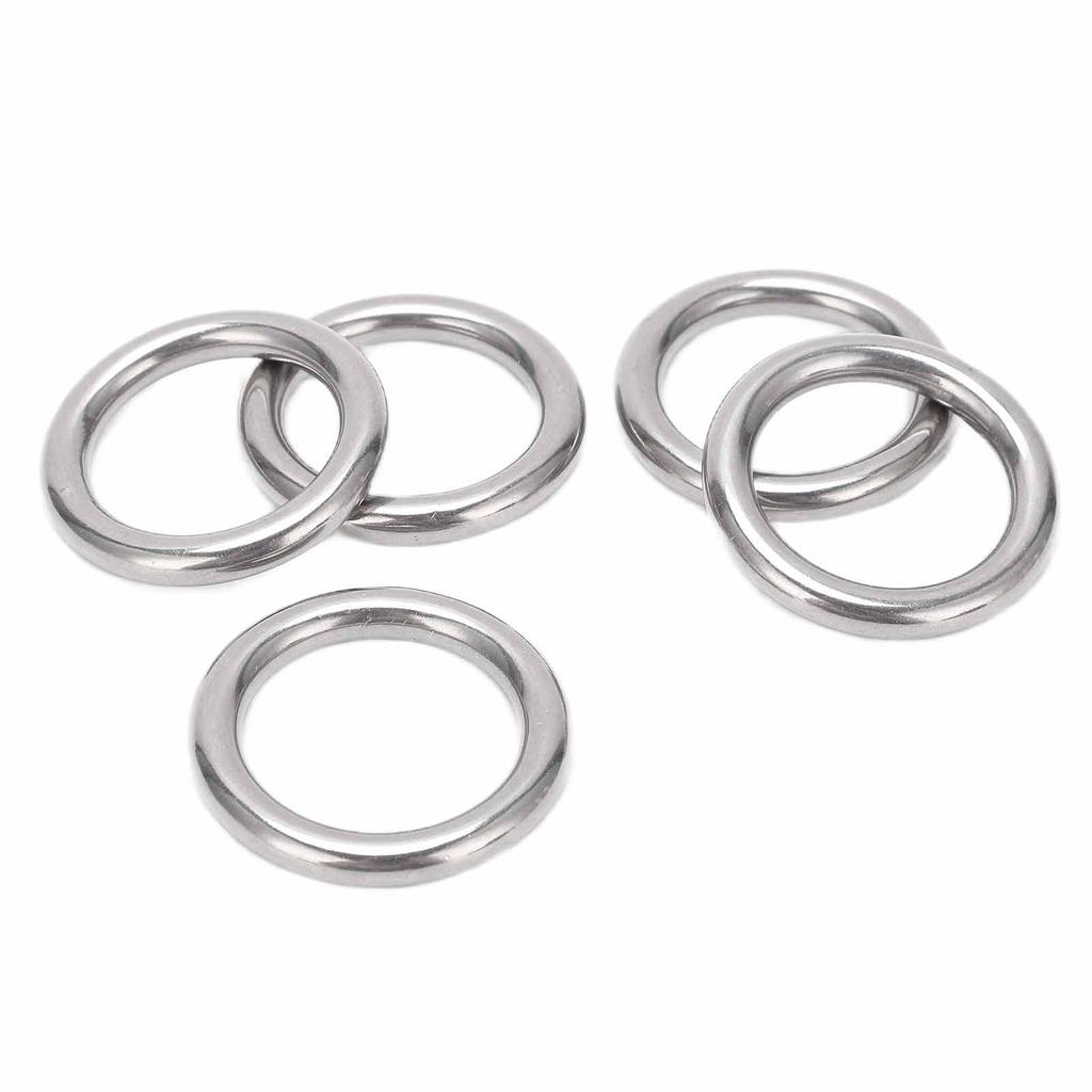 5pcs Boat Round s Stainless Steel 304 Seamless Welded O Type Hanging for Hammock