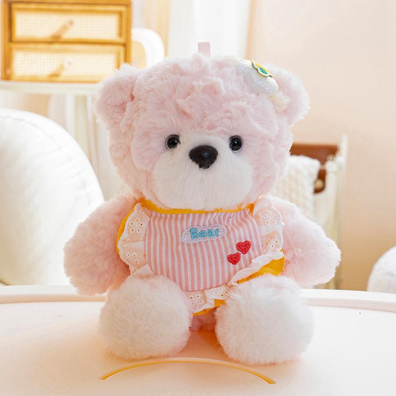 Classic Style Bear Plush Toy Soft Stuffed Animal Teddy Bear Pillow For Kids Girls Christmas Birthday Gift Valentine'S Day Decor