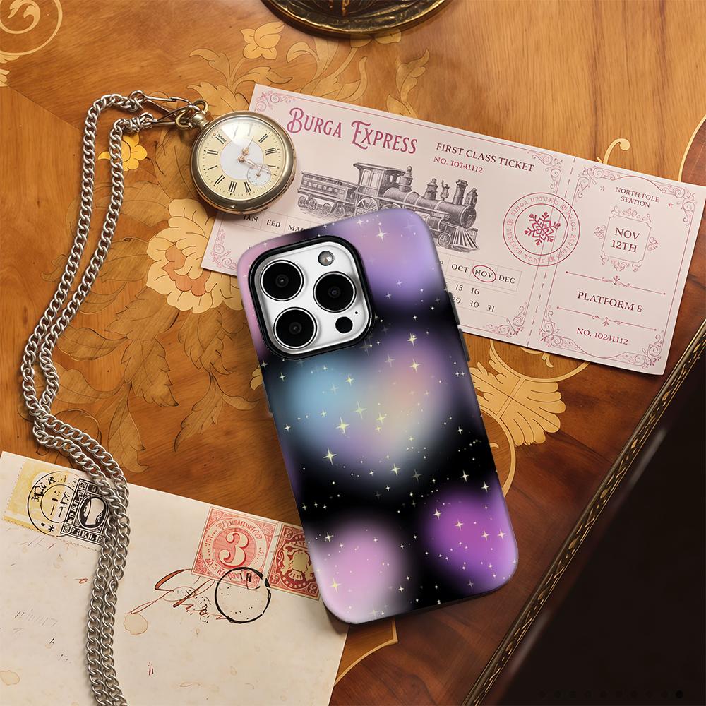 Glowing Heart Sparkle Phone Case for IPhone 17AIR 16E 16 15 14 13 12 11 17 Pro Max Plus Double-layer Back Cover