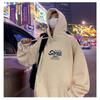 Men S Oversized Fleece Hoodie American Retro Hip Hop Style