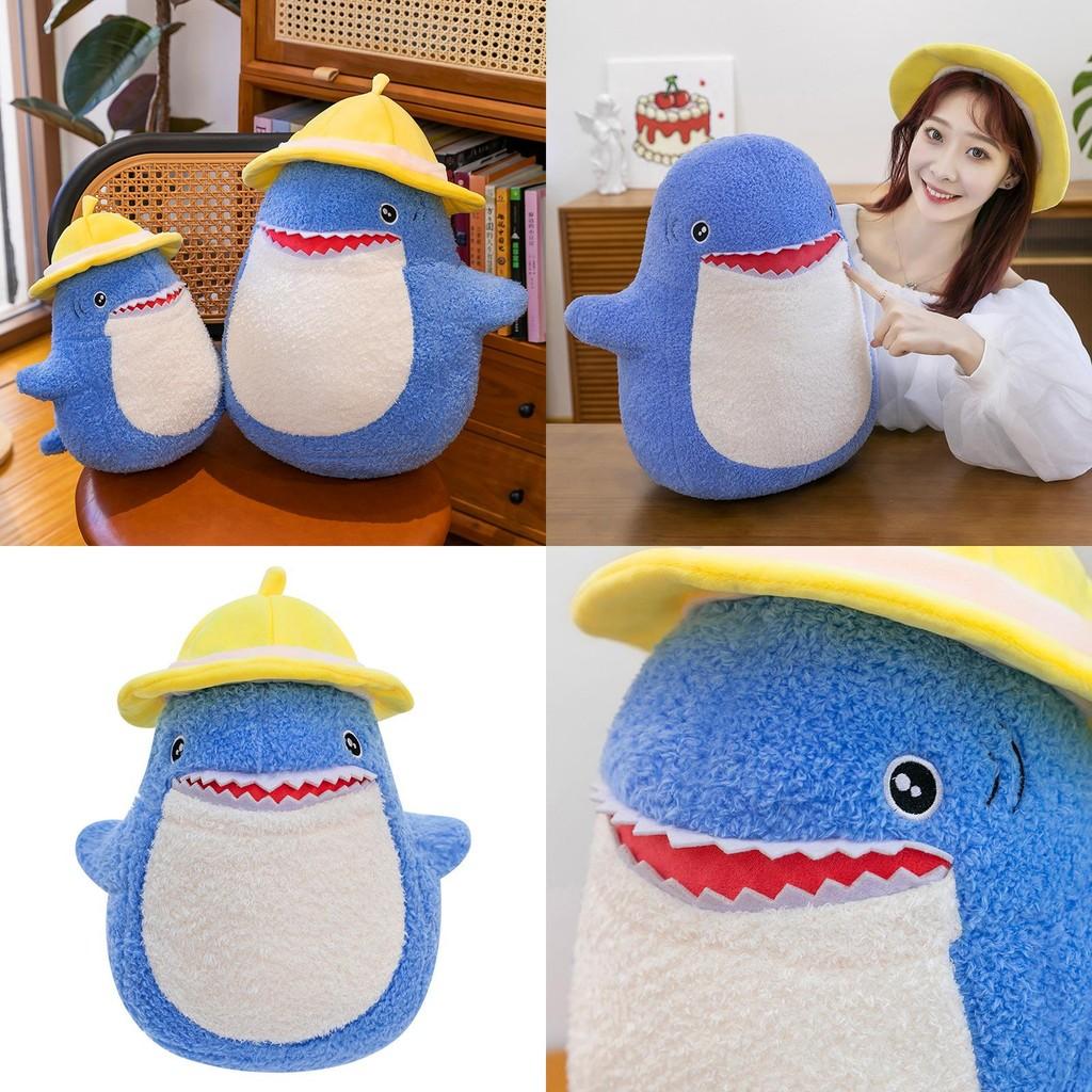 Shark Hat Plush Toy With Soft Filling For Home Decor And Gift For Girlfriend