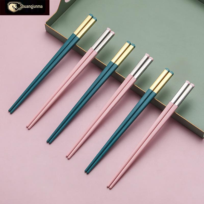 Children's Anti-Slip Alloy Chopsticks