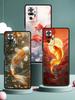 Goldfish Swimming Phone Case Cover for Redmi 14C 10C Note 15 14 13 12 10 11 K40 Pro Plus 5G Soft TPU Shockproof Shell Capas Bags