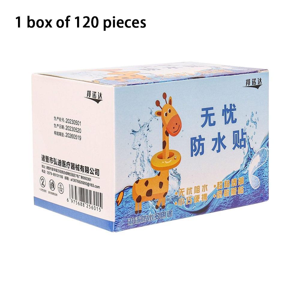 

60Pcs Invisible Waterproof Sticker Transparent Kids Finger Stickers for Children Bathing Swimming 120Pcs/Box