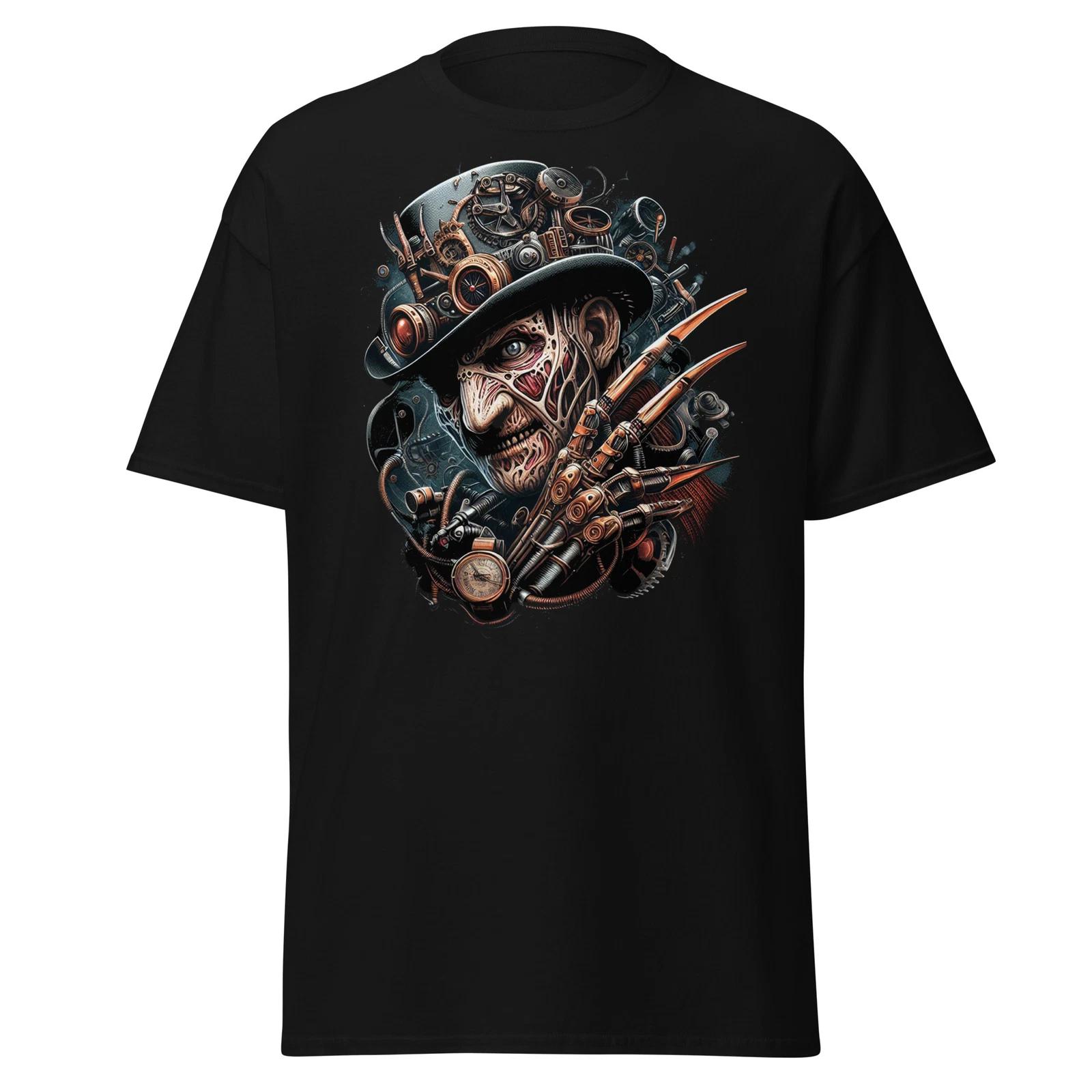 Steampunk Freddy Krueger T-Shirt - A Nightmare in Gears S