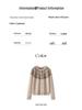 Women's Romantic Cashmere Cardigan - Round Neck, Fair Isle Pattern, Color Block, Autumn/Winter Knitted Sweater Coat
