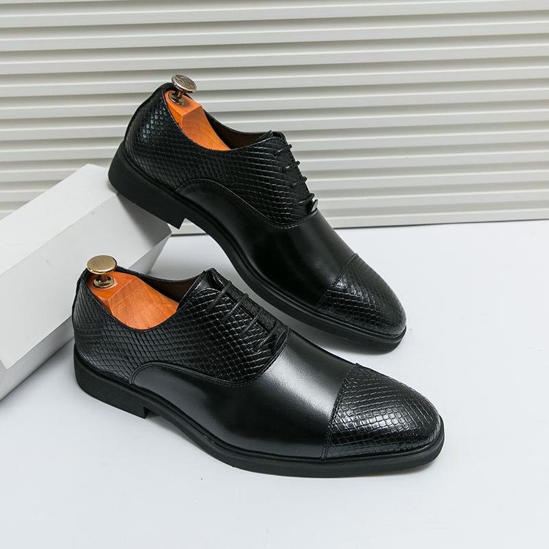 Office shoes men Casuales Leather Shoe for Male lace up Italian Shoes Men Werkschoenen Casual Shoe for Men Fashion dress shoes