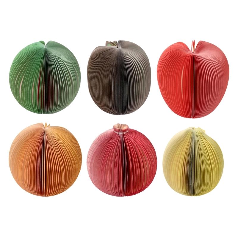 Fruit Shape Note Paper Adheive Note Paper 750Sheets Unlined Small Notepads Writing Pad Notepads for Noting Journaling