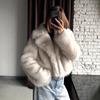 Autumn And Winter New Imitation Fox Fur Jacket, Suit Collar Loose Short Fur Women'S Clothing, Fur Temperament Commuting