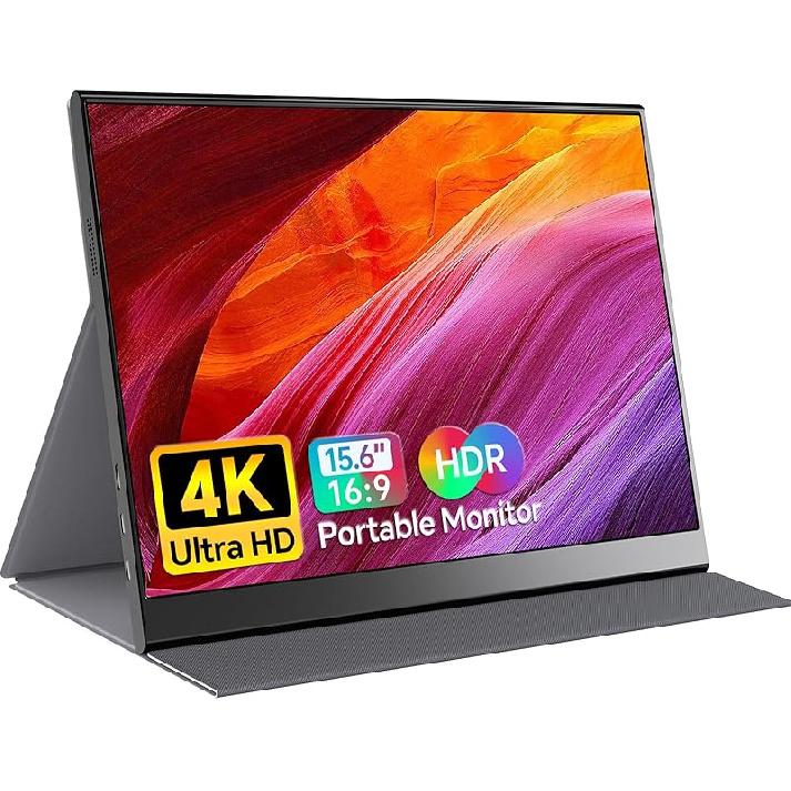 Portable Monitor 15.6 Inch 1080P USB-C HDMI Ultra-Slim Travel Monitor with Kickstand, for Laptop, PC, Mac Phone, PS, Xbox, Swich IPS Ultra-Thin Zero