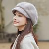 WTEMPO Women's Autumn Winter Casual Versatile Retro Hats Solid Color Cold-proof Windproof Elastic Knitted Hats