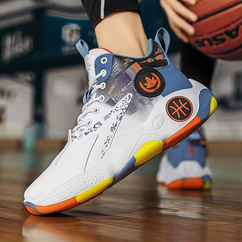 Męskie buty sportowe wiosna nowe wysokie niebieskie buty sportowe do koszykówki męskie buty sportowe do biegania buty taty Guochao