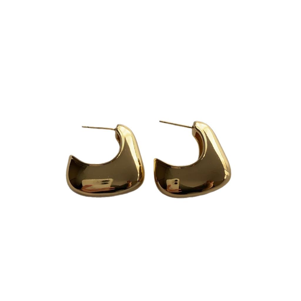 Simple Crescent Earrings, Earrings, Cold High-end Design Earrings, Mirror Gloss Temperament, Personalized Earrings.