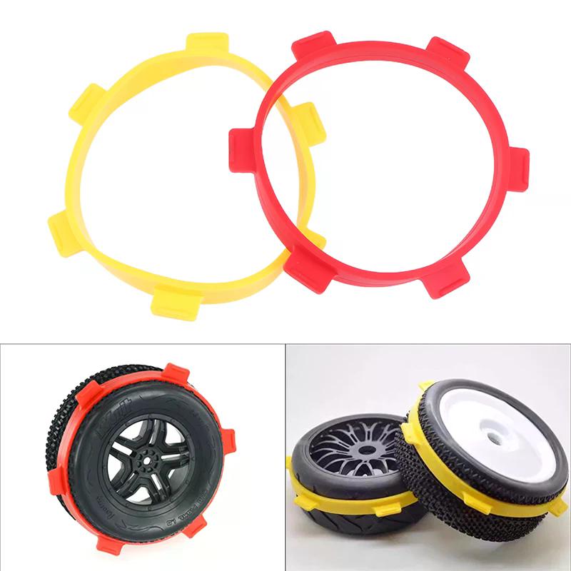 2/4Pcs RC Car Parts Rubber Model Cars Tire Stick Ring Mounting Glue Bands 85mm For 1/8 Buggy 1/10 Short Course Truck Tools