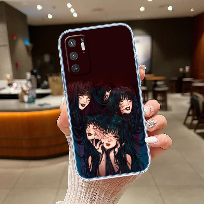 Junji Ito Tomie Transparent Phone Case for Motorola Moto Edge 20 30 40 50 S30 Fusion Ultra Pro Neo Lite + G200 G23