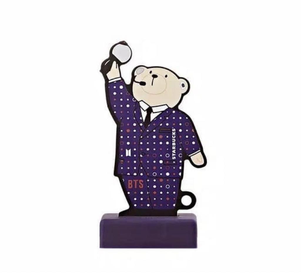 [USED] Starbucks Korea BTS Collaboration Bearista Keychain 1 Piece Only