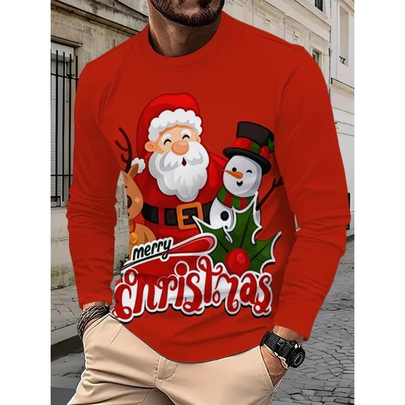 Men's Long Sleeve T-Shirt Casual Fashion
