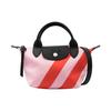 Le Pliage Adjustable Detachable Shoulder Strap Leather Trim Shoulder Crossbody Tote Bag Women Handbags Pink Red 1500HDC598