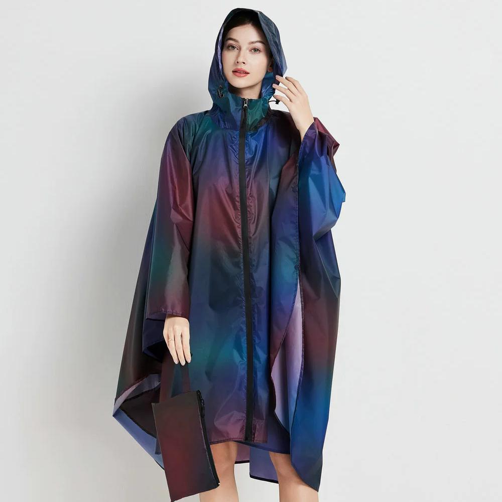 Mode Große Größe Frauen Leopard Regenmantel Leichte Regen Mantel Poncho Damen Wasserdicht Mantel Regenmäntel Erwachsene Winddicht Regenbekleidung