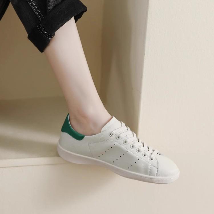 Paris Unisex White Sports Shoes - Summer 2025 Breathable Cowhide Casual Sneakers