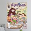 Cartoon CClarences Printed Large Wall Tapestry Hanging Tarot Hippie Wall Rugs Dorm Art Home Decor