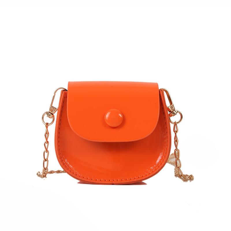 Lacquer Contrasting Color Small Bag Women's 2025 Autumn New Trend Fashion One Shoulder Crossbody Small Square Bag Simple Bag