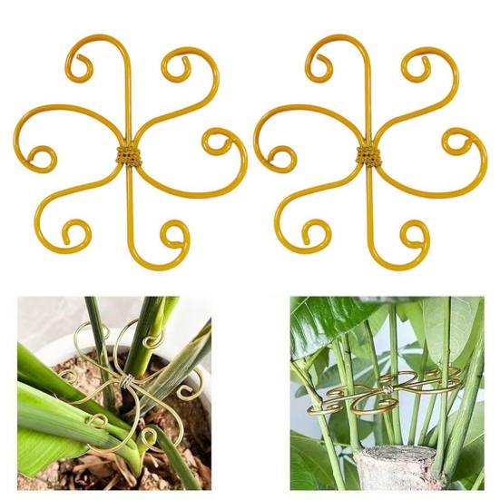 2Pcs Plant Stem Support Holder Heavy Duty Metal Indoor Outdoor Monstera Plant